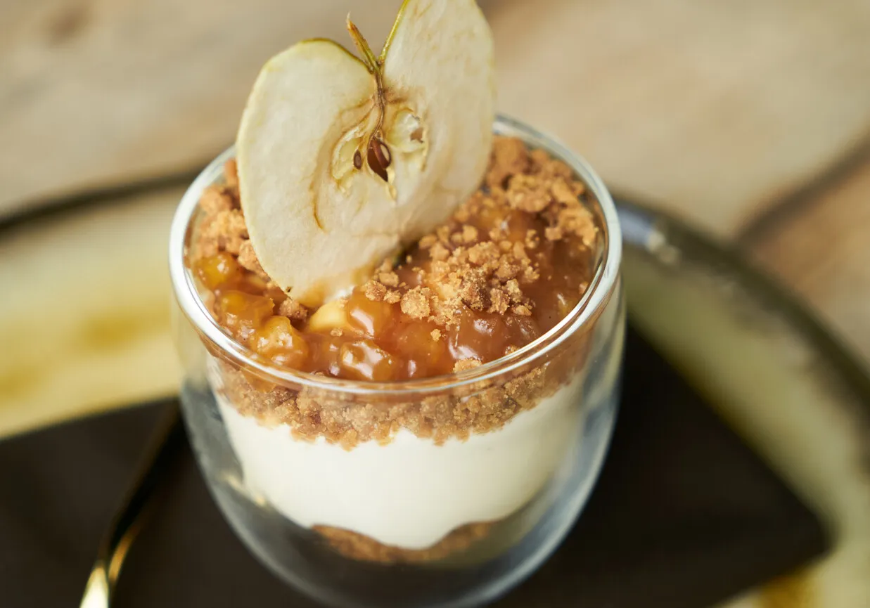 zastosowania prażonych jabłek z galaretką desery