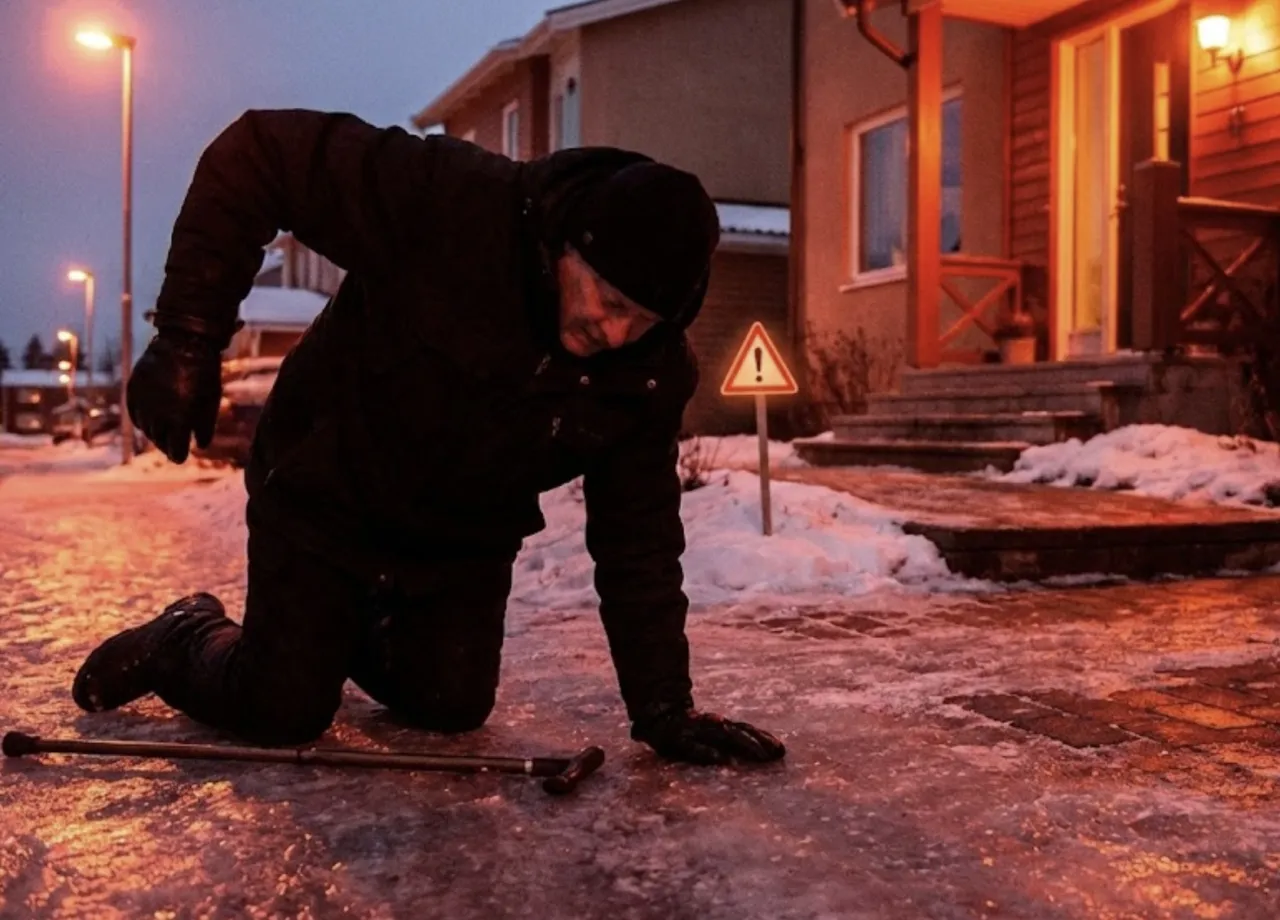 Śliski chodnik zimą odpowiedzialność właściciela