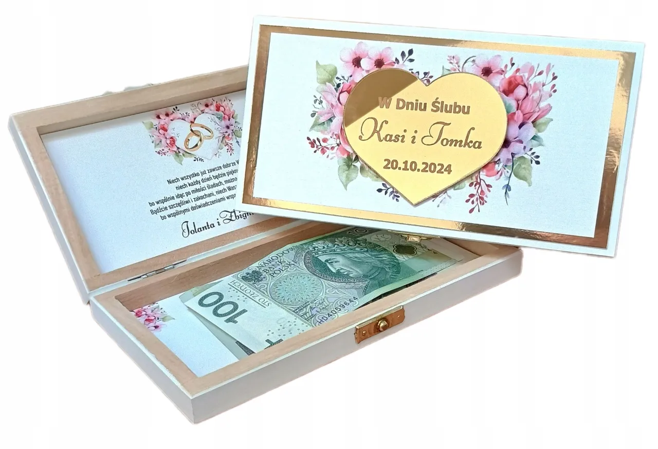 kreatywne prezenty ślubne zamiast koperty