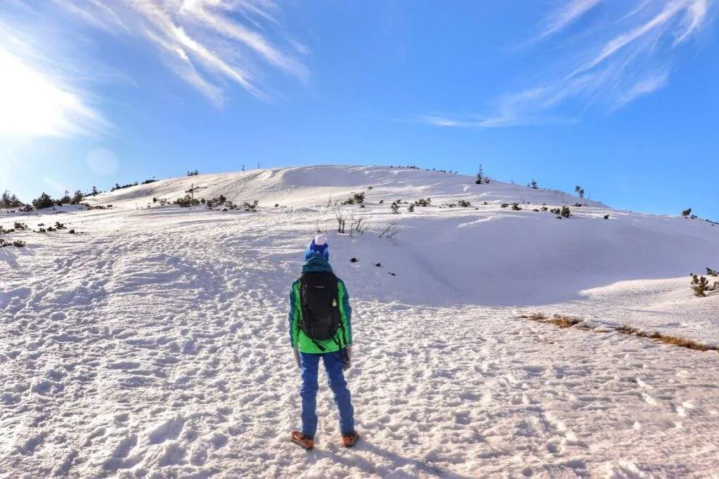 Babia G&oacute;ra zimą szlak czerwony