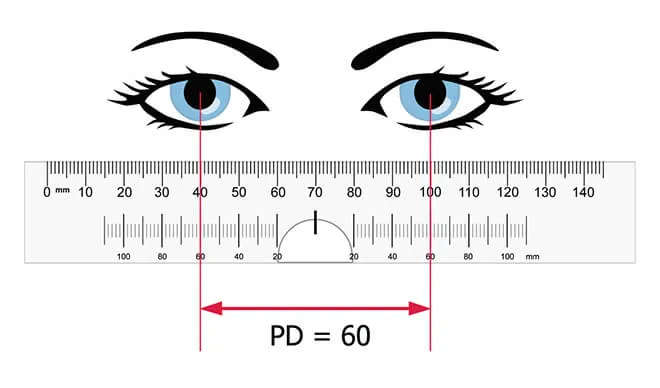 pomiar rozstawu źrenic