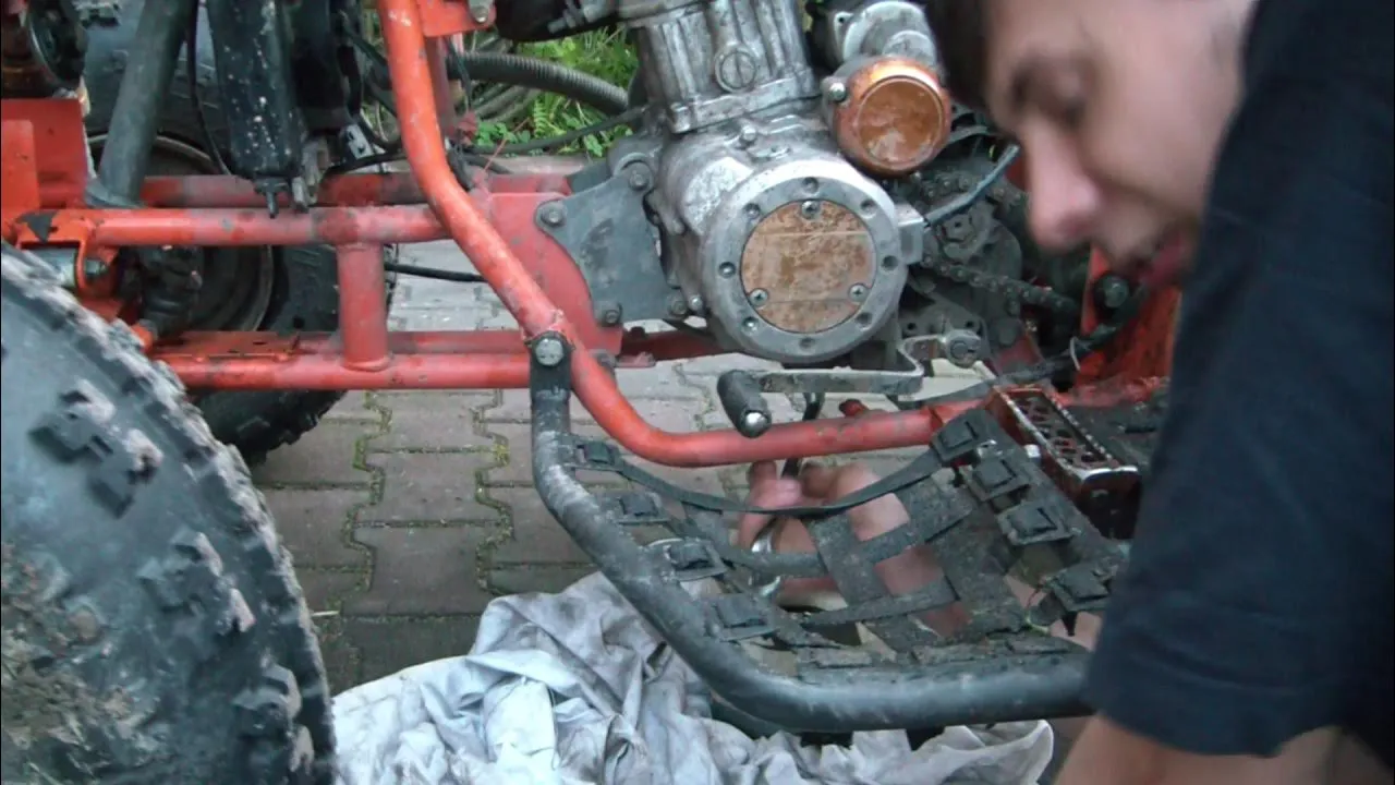 wymiana oleju w quadzie schemat silnika