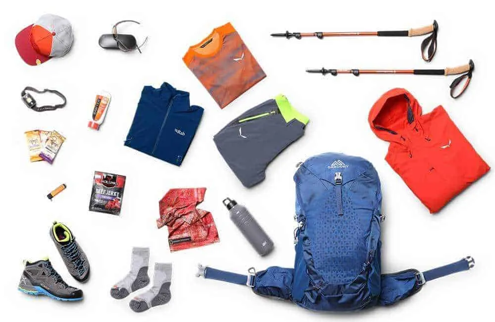 podstawowy ekwipunek górski