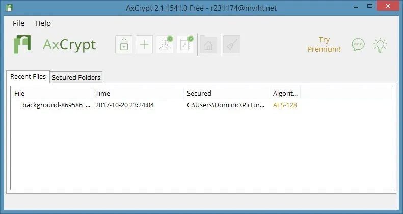 Ikony program&oacute;w do szyfrowania (VeraCrypt, AxCrypt)
