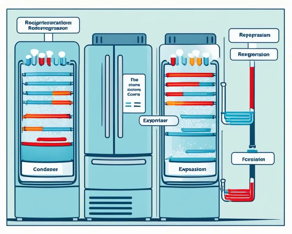 schemat działania lodówki no frost cyrkulacja powietrza