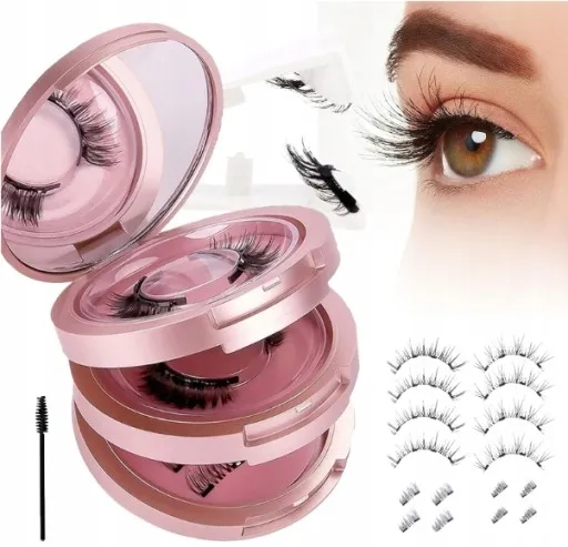 rzęsy magnetyczne bez eyelinera aplikacja