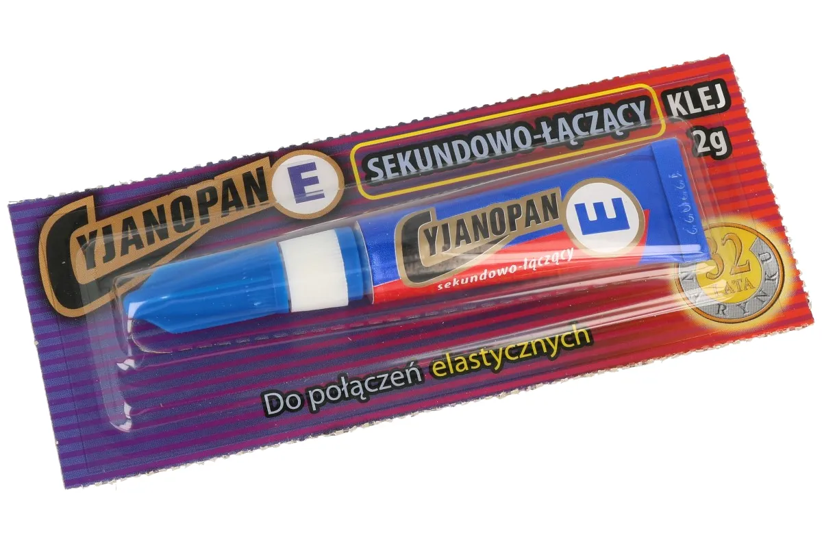 Kropelka klej cyjanoakrylowy