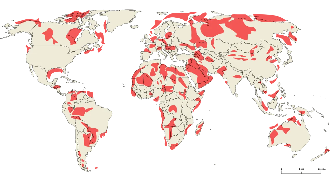 Mapa świata z gł&oacute;wnymi regionami wydobycia i konsumpcji ropy naftowej