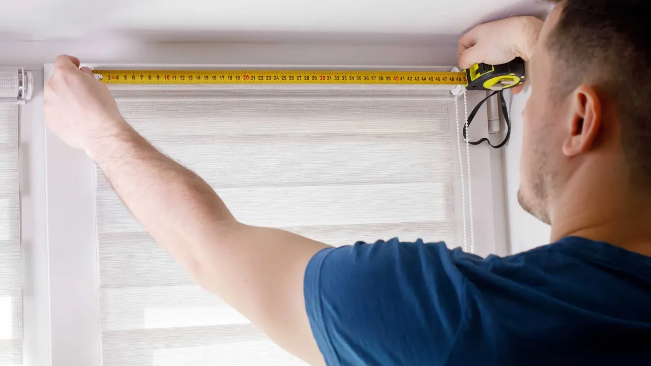 schemat mierzenia okna do rolety rzymskiej