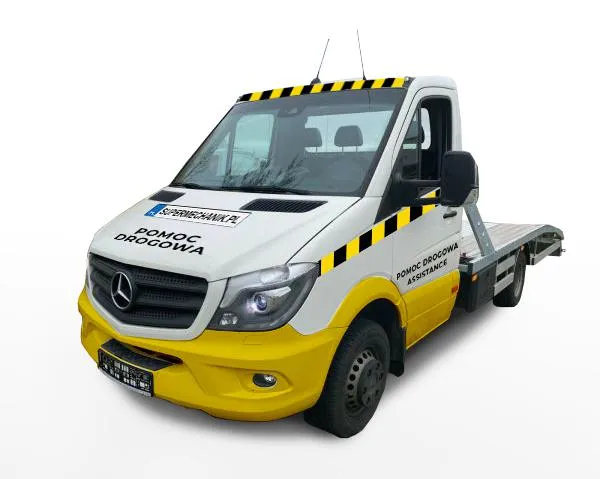 Laweta do samochodu z automatyczną skrzynią biegów, auto na lawecie