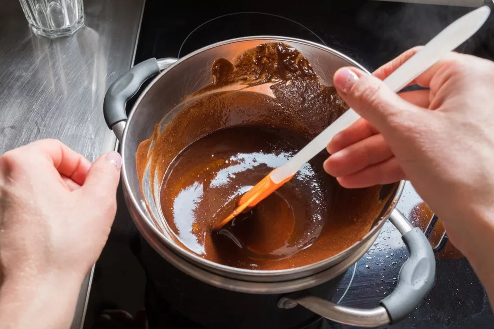 kąpiel wodna czekolada