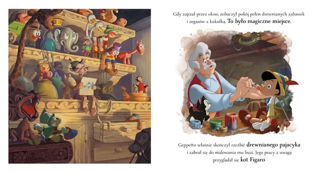 Pinokio książka vs film Disney