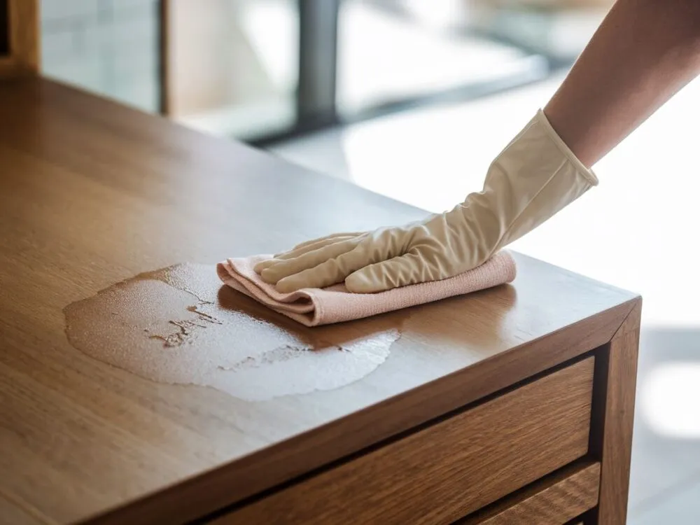 czyszczenie plam z farby do włos&oacute;w z płytek