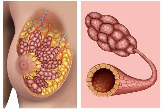 anatomia piersi laktacja produkcja mleka