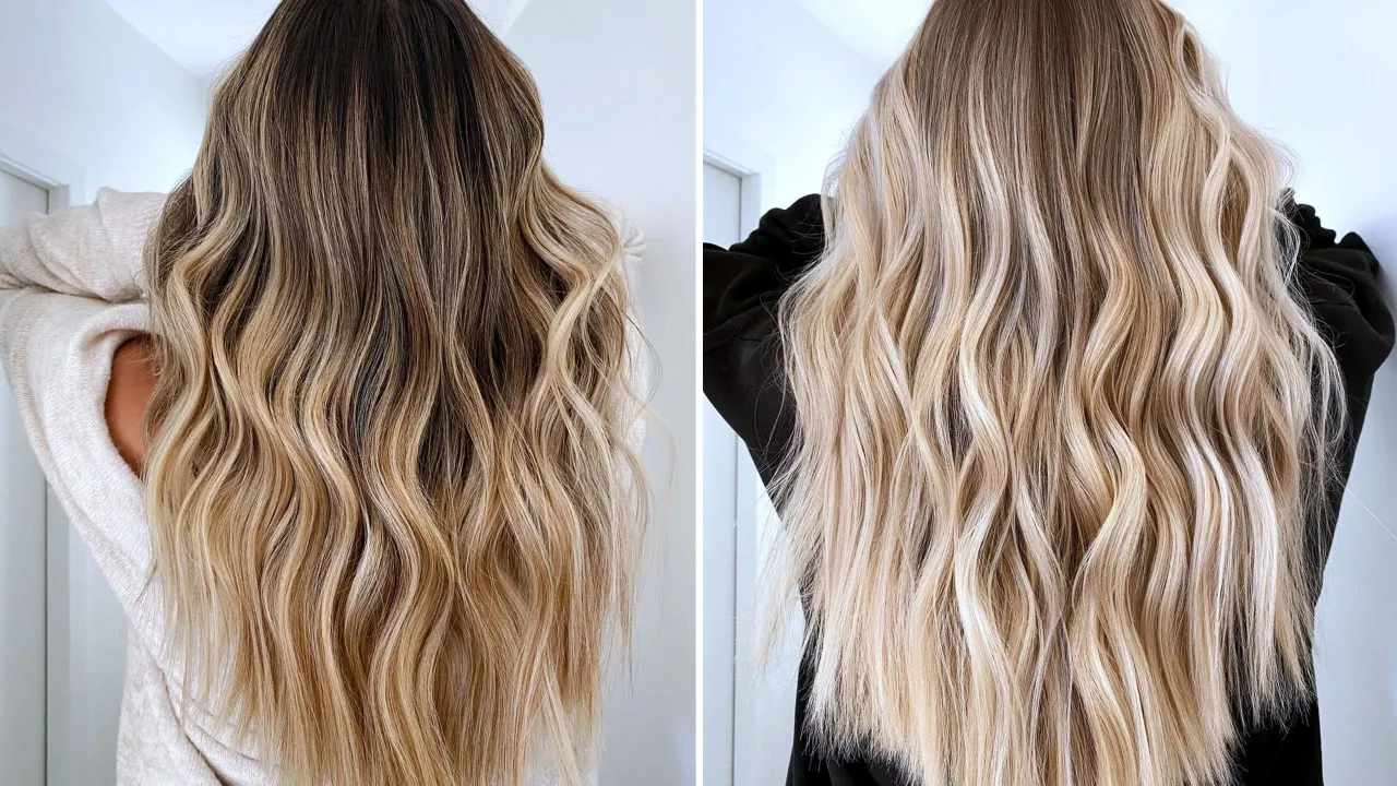 Reverse Balayage vs Lowlights Beispiele