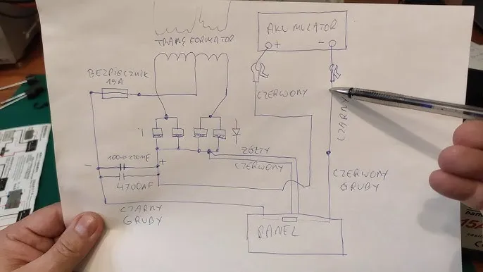 prostownik transformatorowy vs mikroprocesorowy schemat