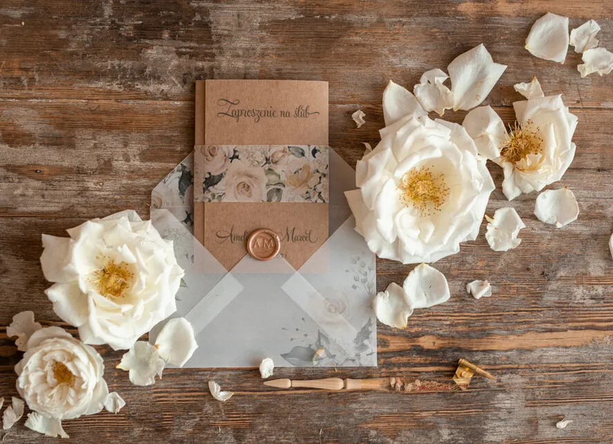 różne style zaproszeń DIY, zaproszenia rustykalne, boho, minimalistyczne