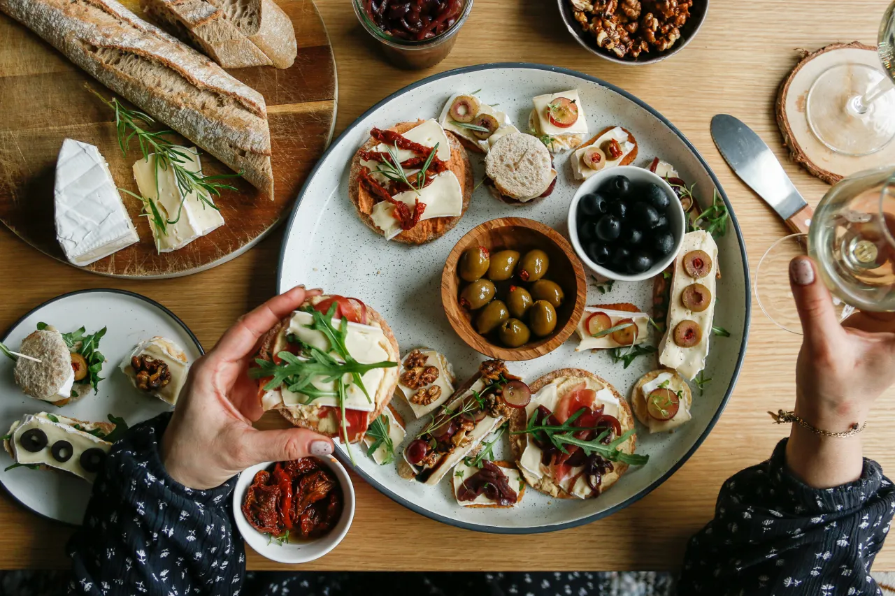 deska serów do grzanego wina