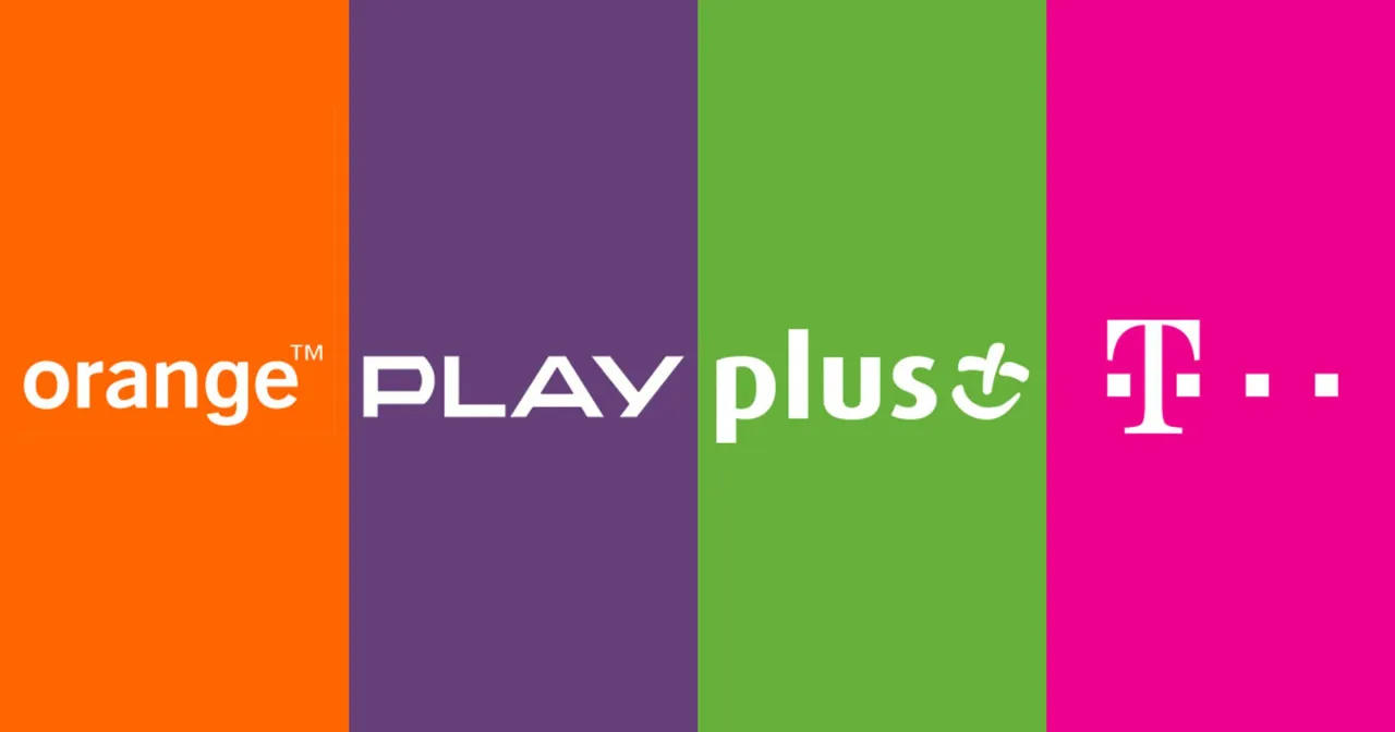 ikony aplikacji operatorów komórkowych Play Orange Plus T-Mobile