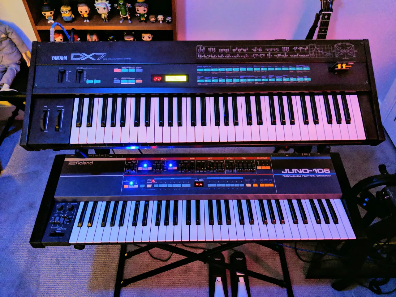 Yamaha DX7 Roland Juno-106 TR-808