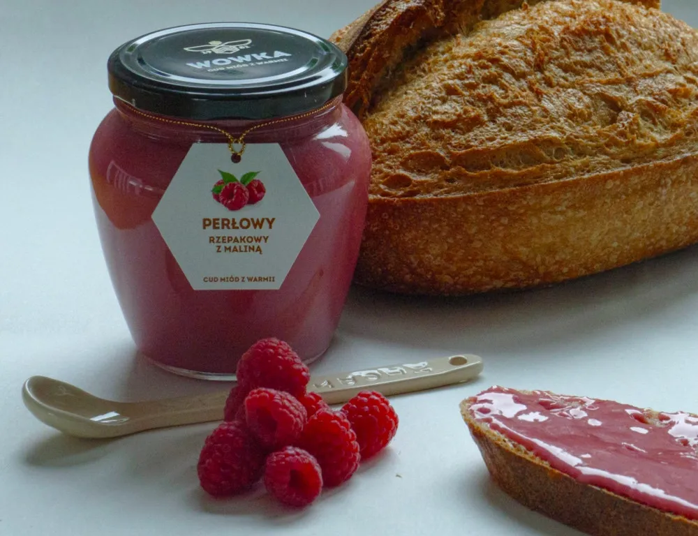 składniki na domowy miód malinowy