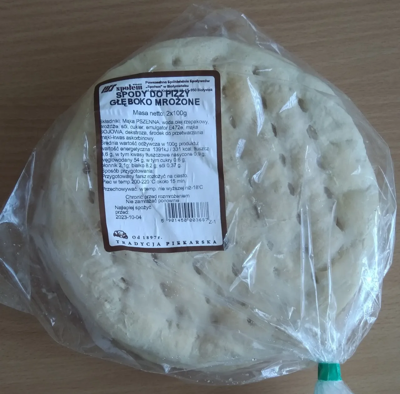 podpieczone spody do pizzy mrożenie