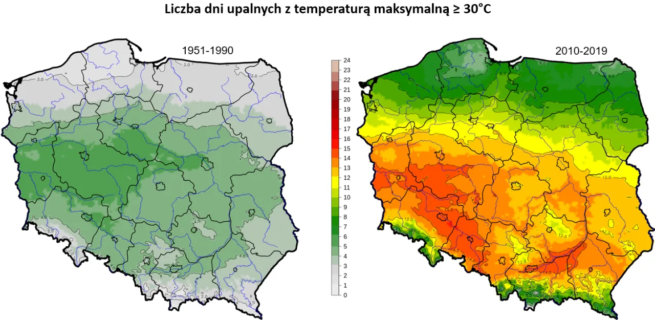 Skutki zmian klimatu w Polsce susza upały