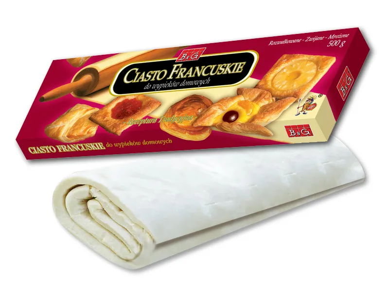 mrożenie ciasta francuskiego surowe i pieczone