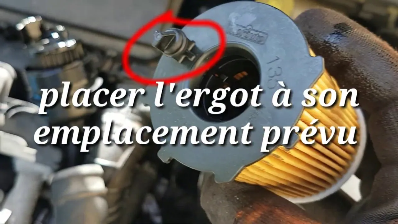 Emplacement filtre à huile moteur 1.4 HDi DV4 C3