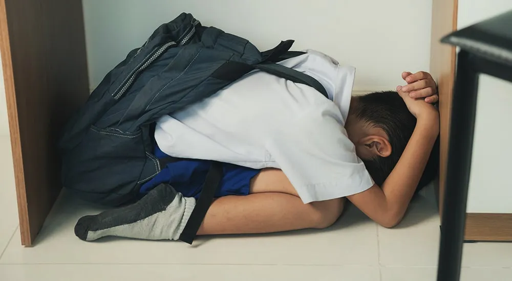 dziecko zestresowane w szkole