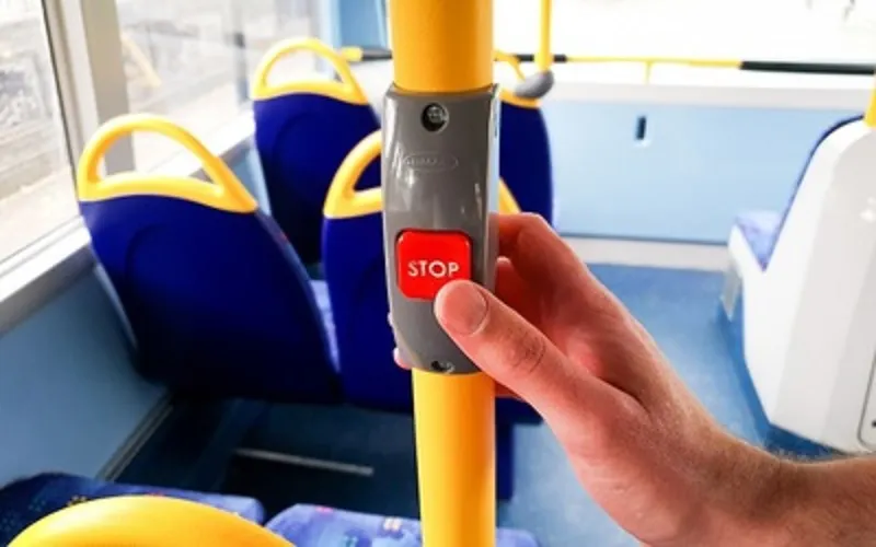 UK bus stop button