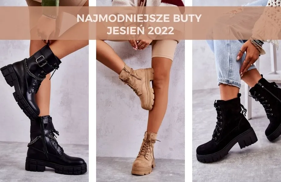 Modne jesienne buty botki kozaki mokasyny