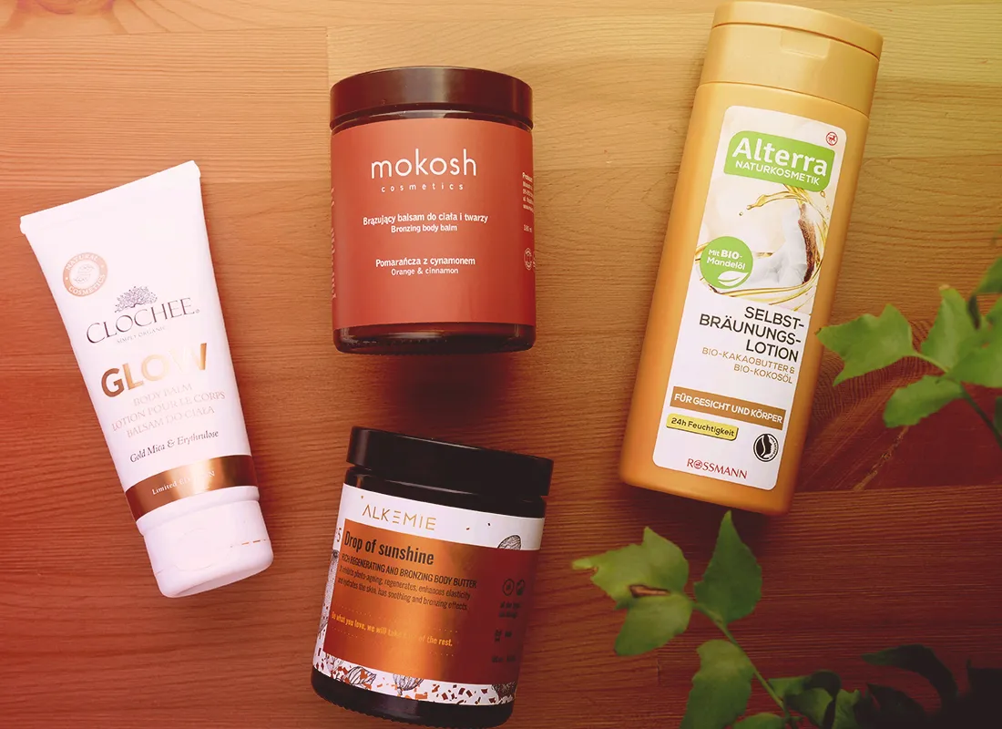 Balsamy brązujące porównanie odcieni i składników
