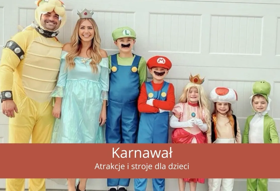 dzieci tworzące str&oacute;j karnawałowy z rodzicami