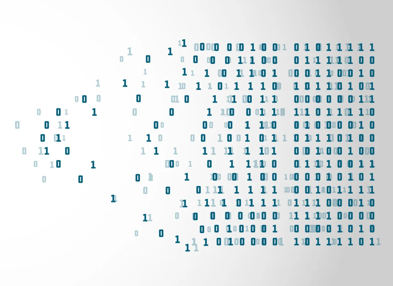 schemat systemu binarnego zera i jedynki w obwodzie elektronicznym