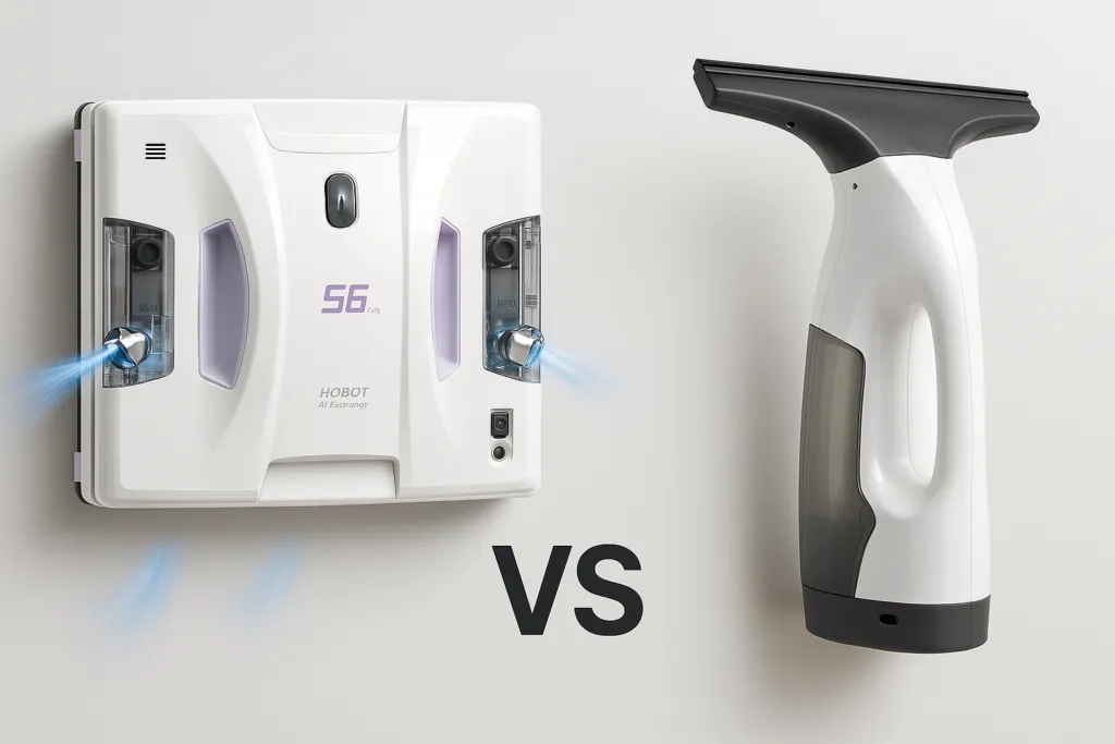 porównanie profesjonalnego mycia okien a domowego