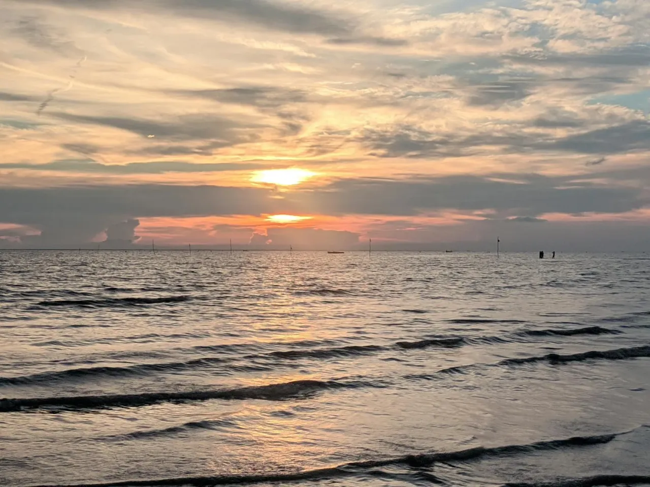 zach&oacute;d słońca Bałtyk przygotowania sprzęt