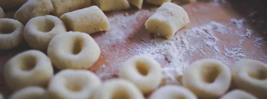 kluski śląskie surowe i ugotowane