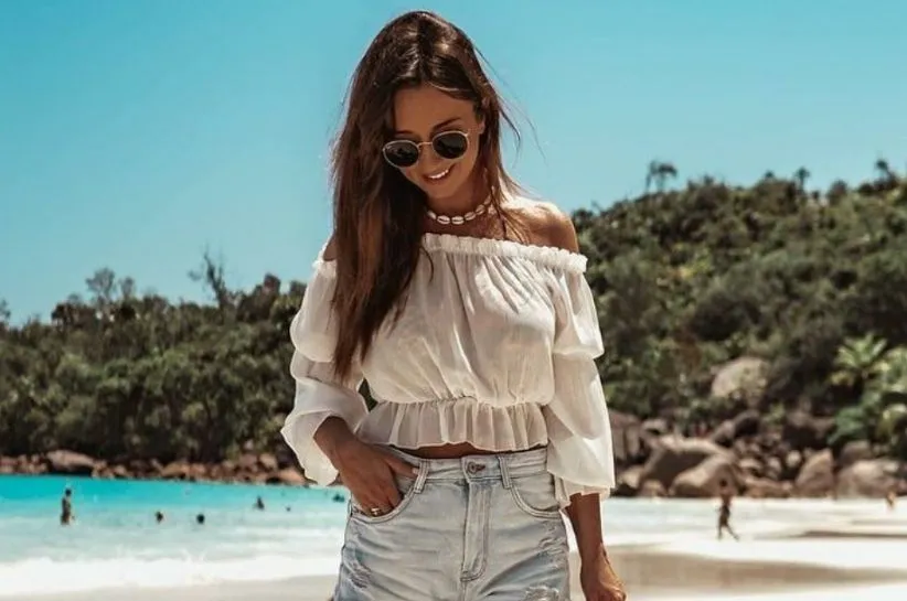 stylizacje bluzka hiszpanka