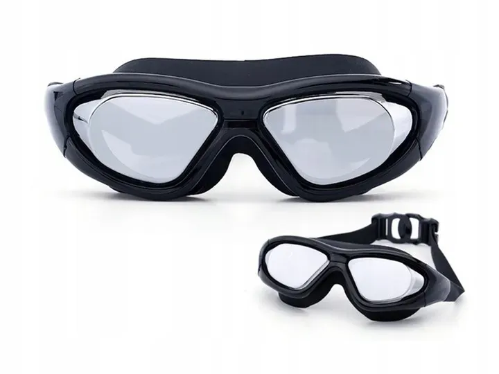 okularki pływackie korekcyjne anti-fog uv regulacja