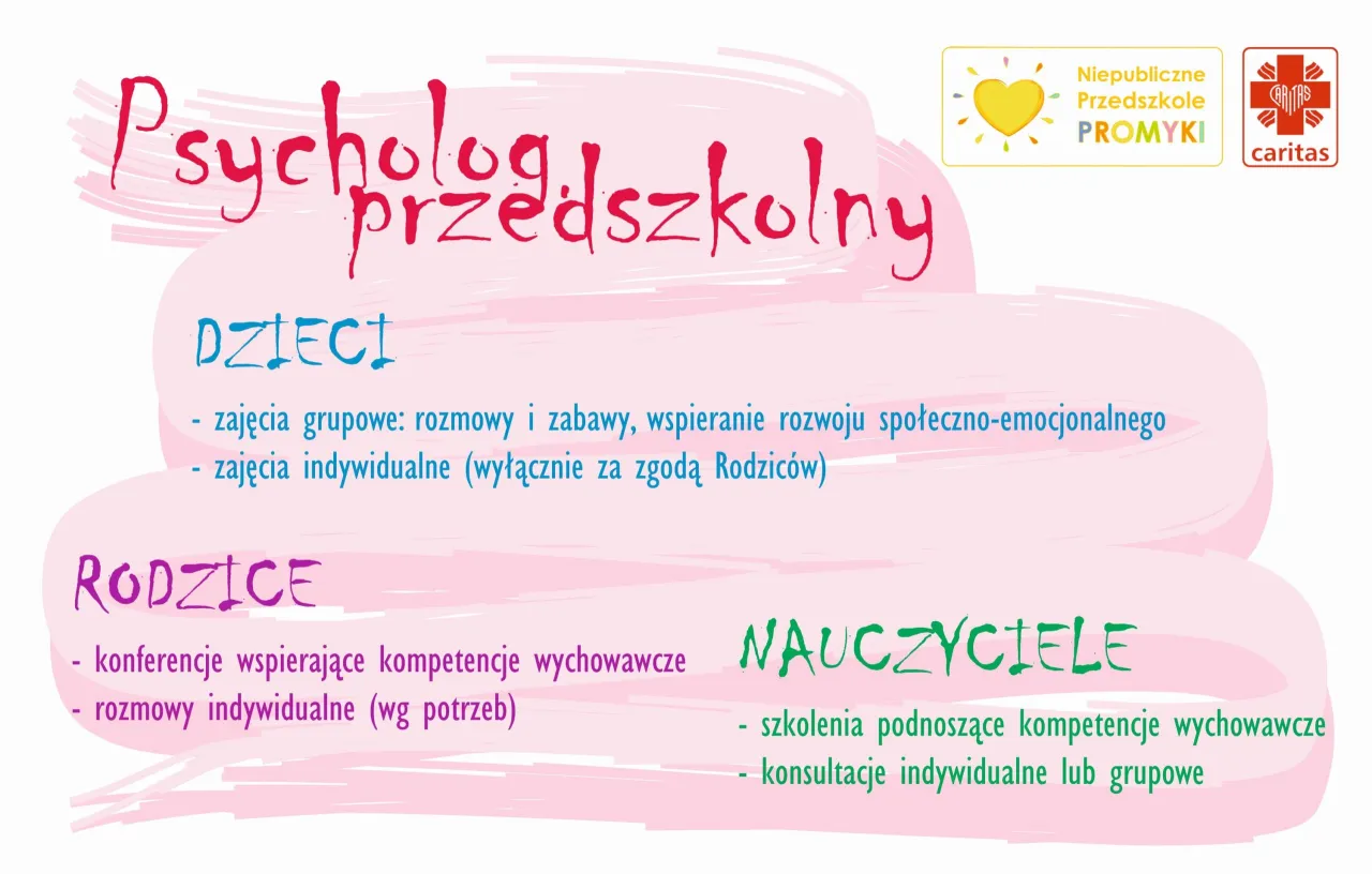 Psycholog w przedszkolu wspierający rozw&oacute;j dziecka