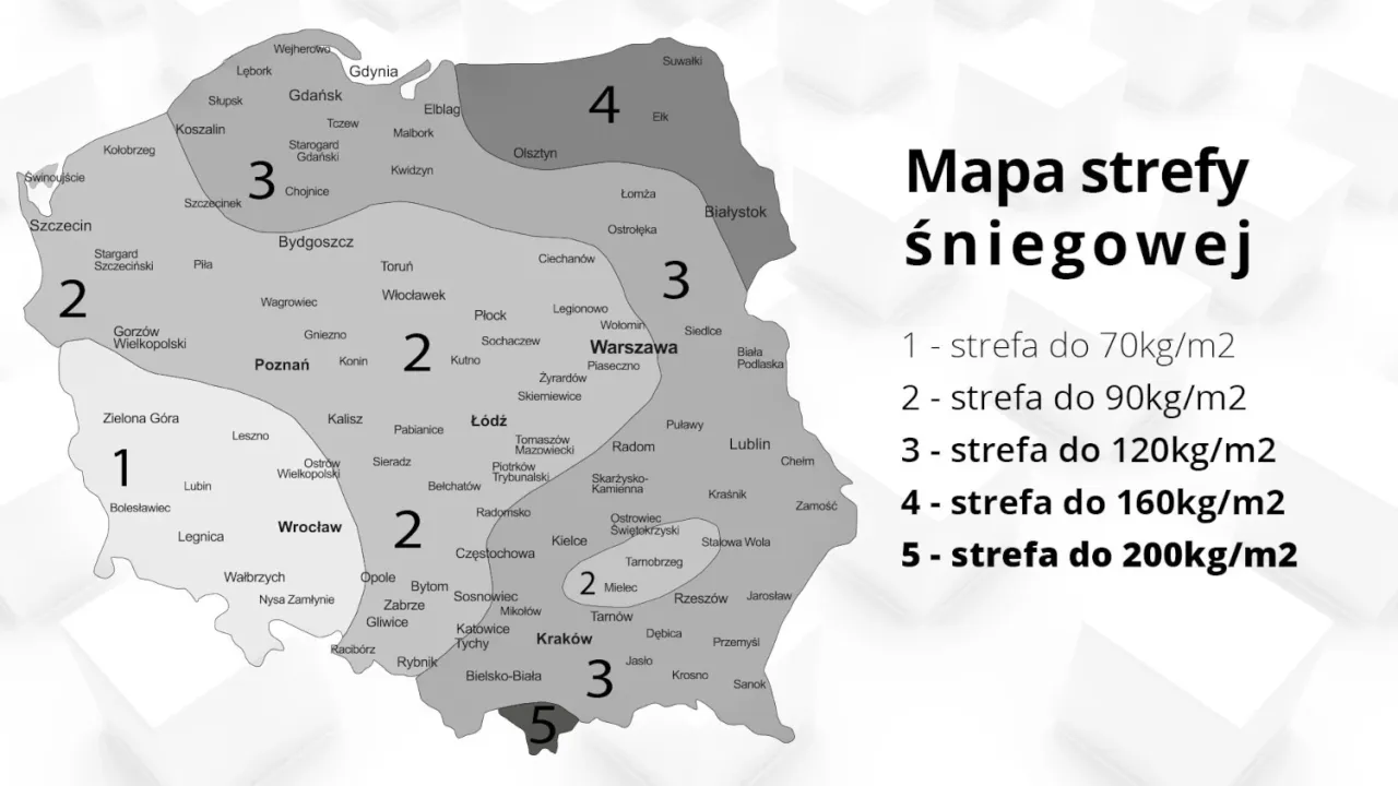 Mapa warunk&oacute;w śniegowych w polskich g&oacute;rach