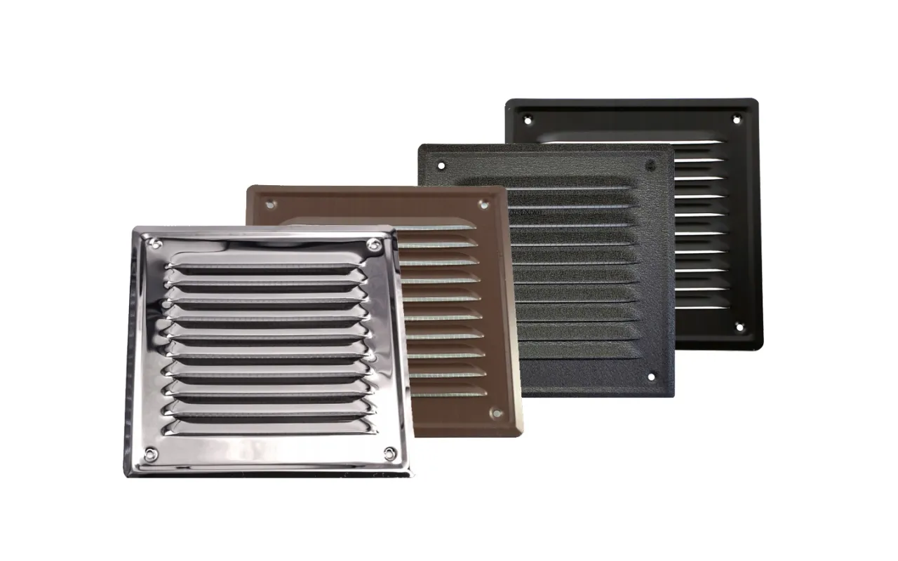 kratki wentylacyjne zewnętrzne materiały porównanie stal plastik aluminium