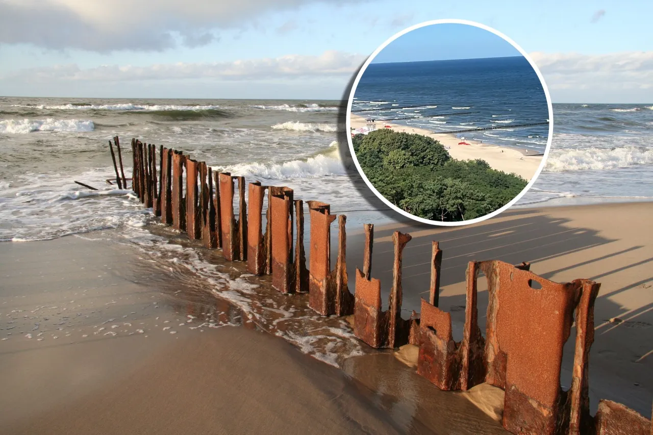 Pusta plaża wrzesień śr&oacute;dziemnomorze