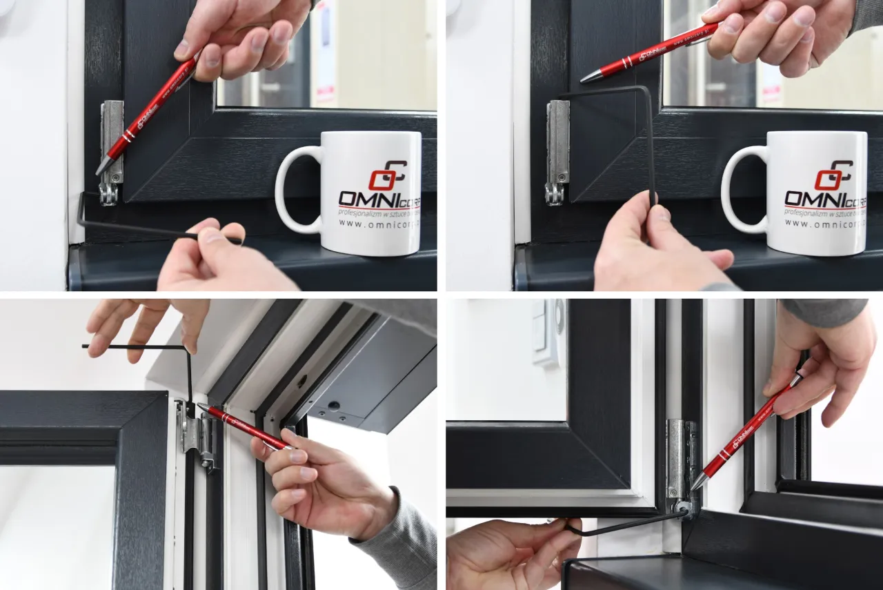 Regulacja zatrzasku balkonowego