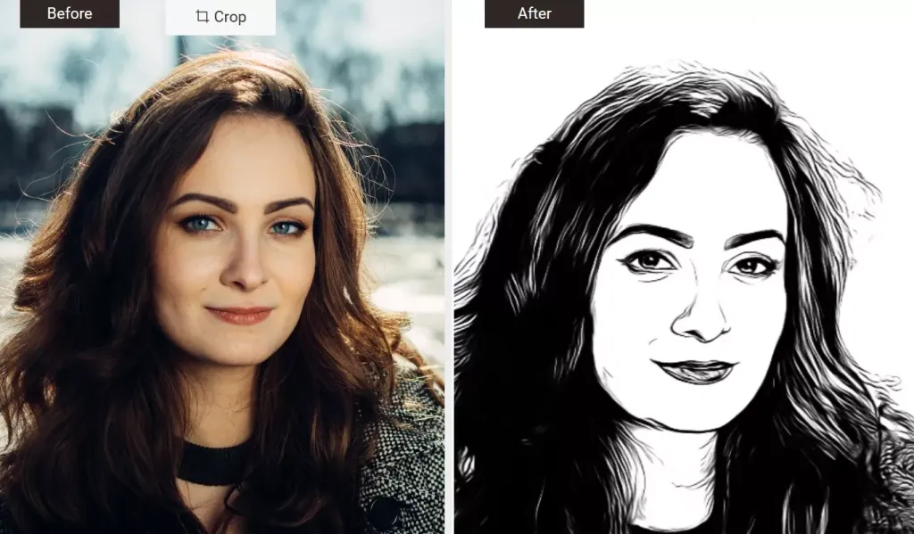 przykłady zdjęć idealnych do lineartu vs słabych