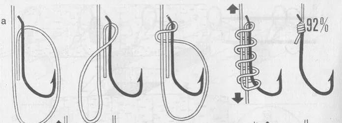 schemat węzeł do haczyka z łopatką