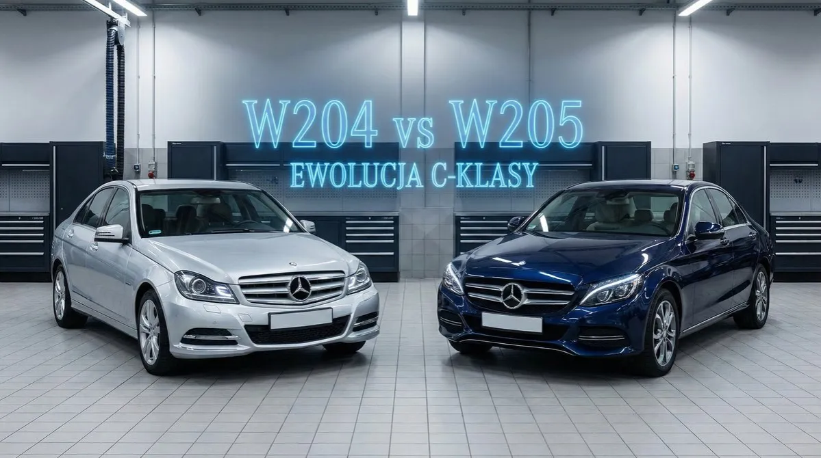 Mercedes Klasa C W204 W205 W206 por&oacute;wnanie
