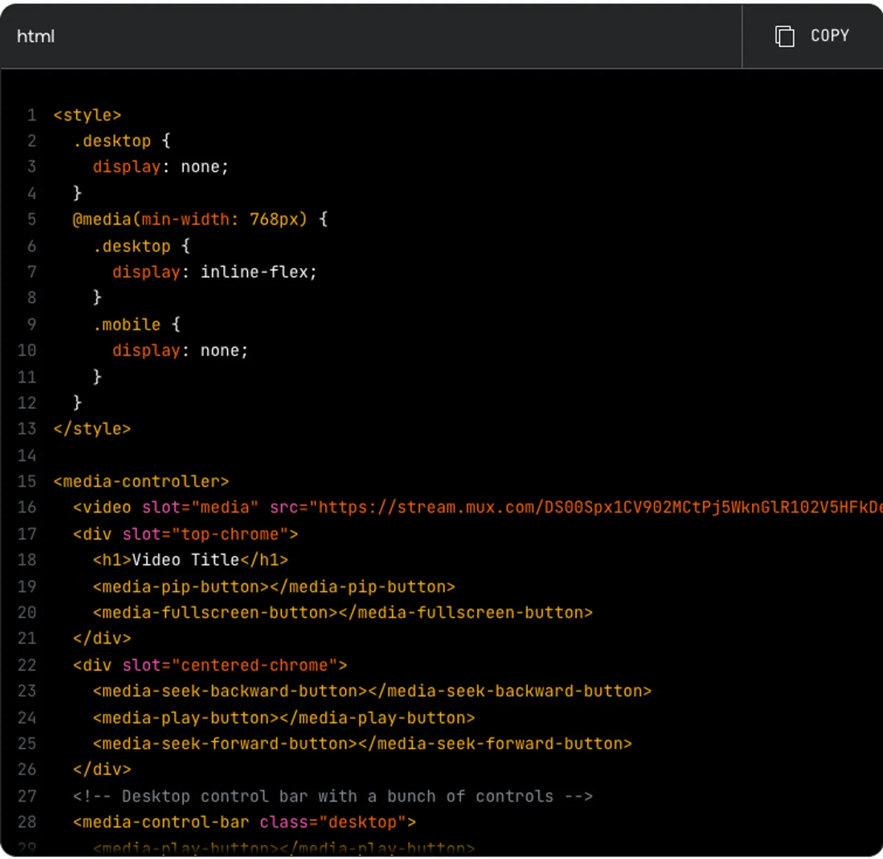 html5 video tag example code