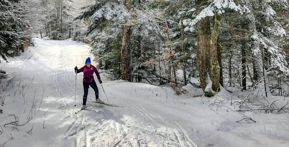 Białka Tatrzańska narty biegowe widok na Tatry